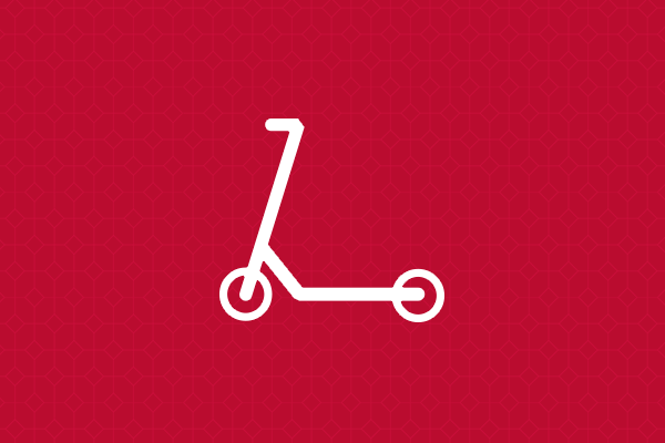 Icon of a scooter