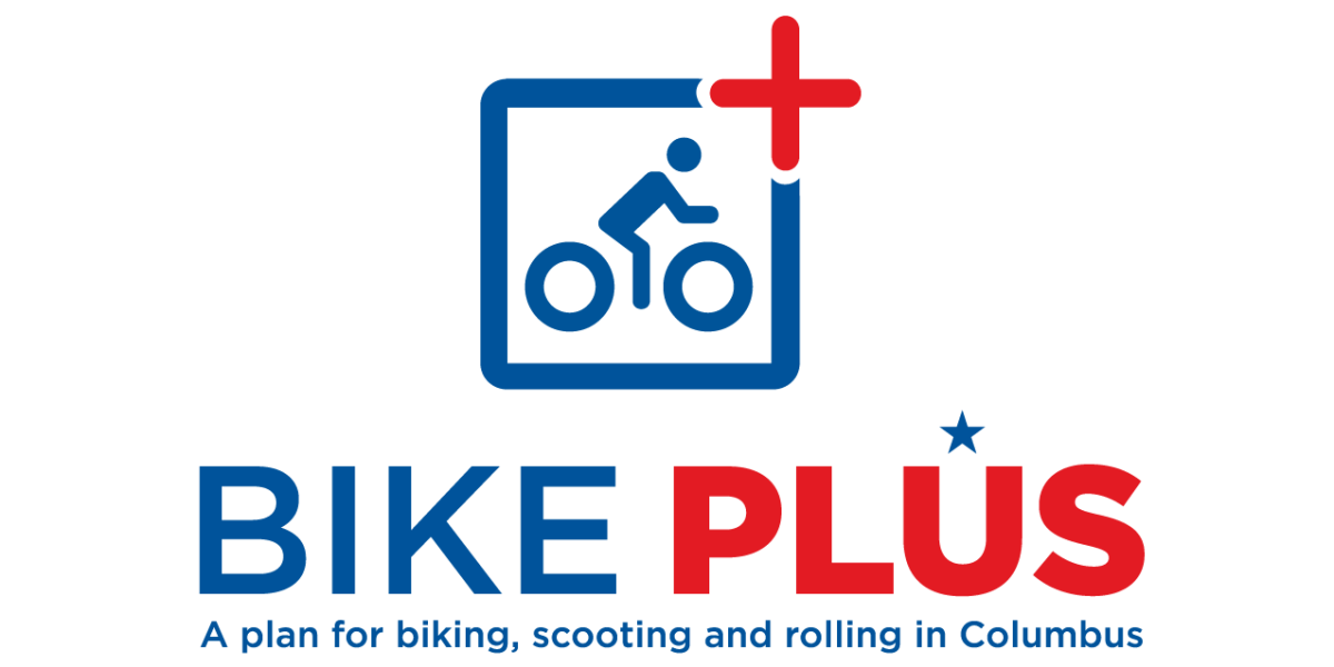 bicycle logo with plus sign