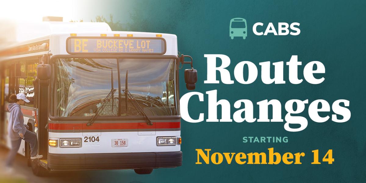 CABS Route Changes Beginning November 14