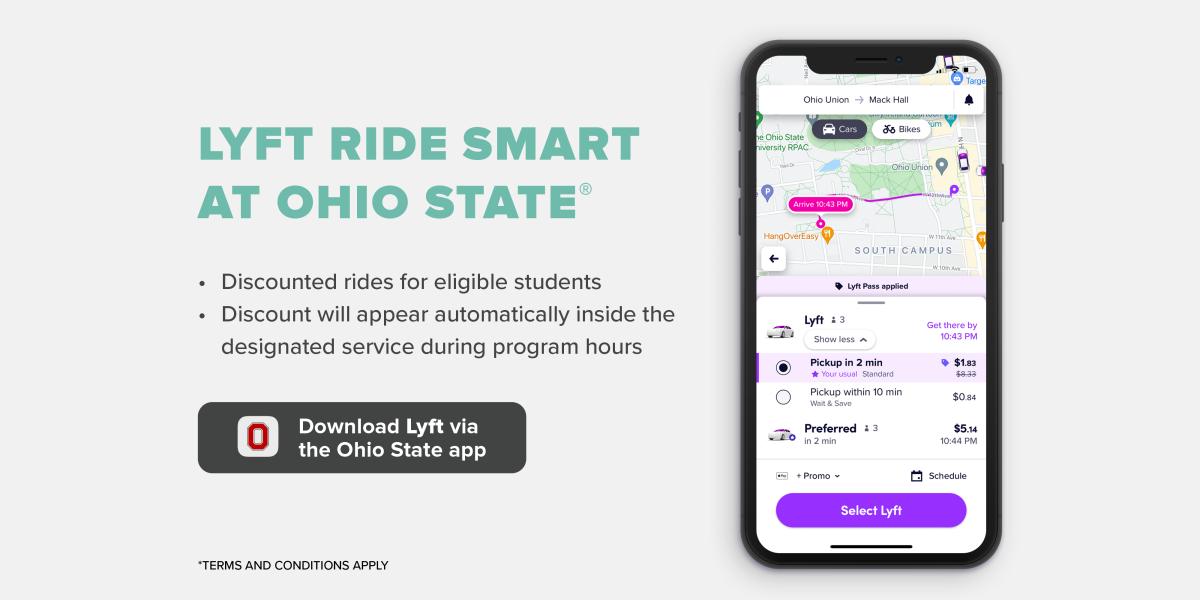 Lyft Ride Smart at Ohio State Transportation and Traffic Management