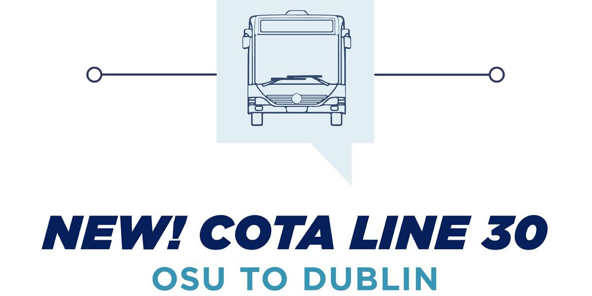 cota bus with text for cota line 30
