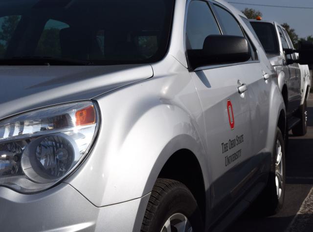 front and side vehicle of university state vehicle