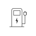Electric car charger icon